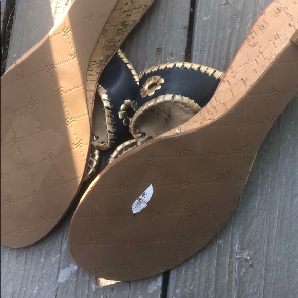 New Jack Roger mini heel sandal in Navy - Picture 4 of 6